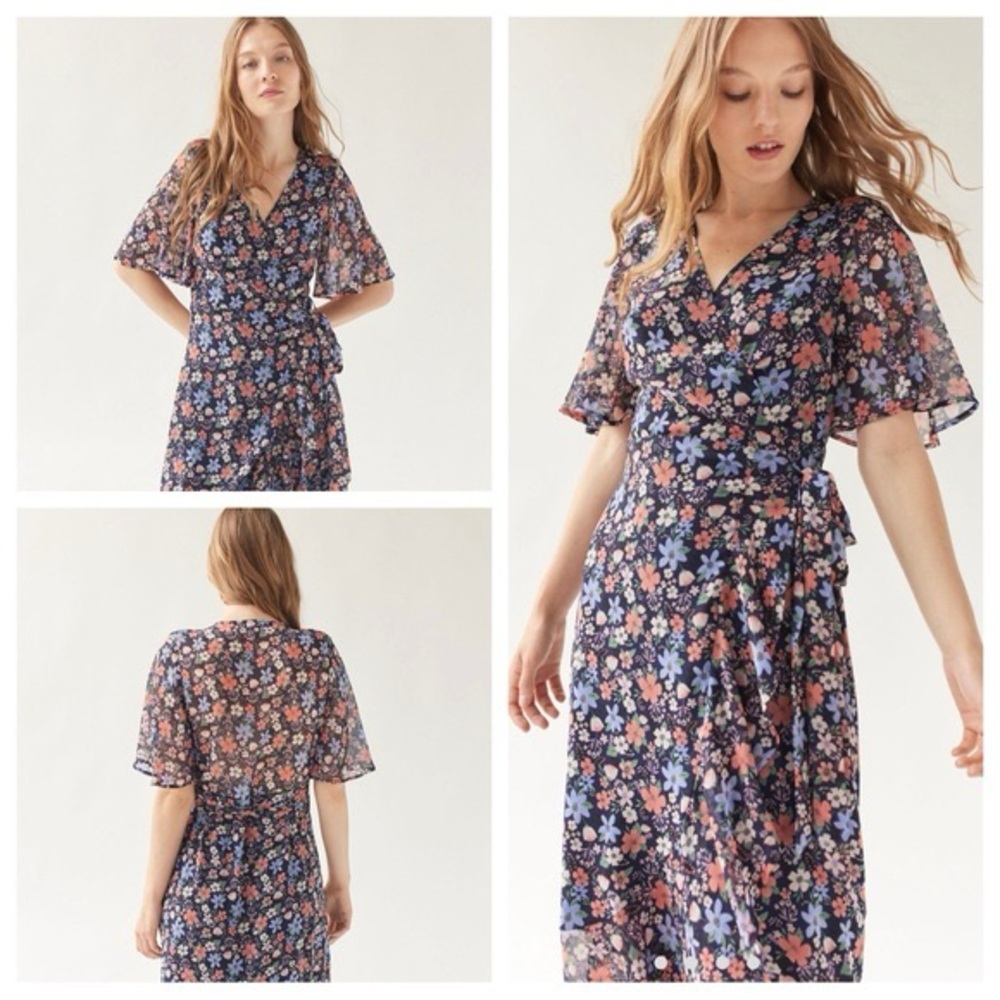 Floral Wrap Dress